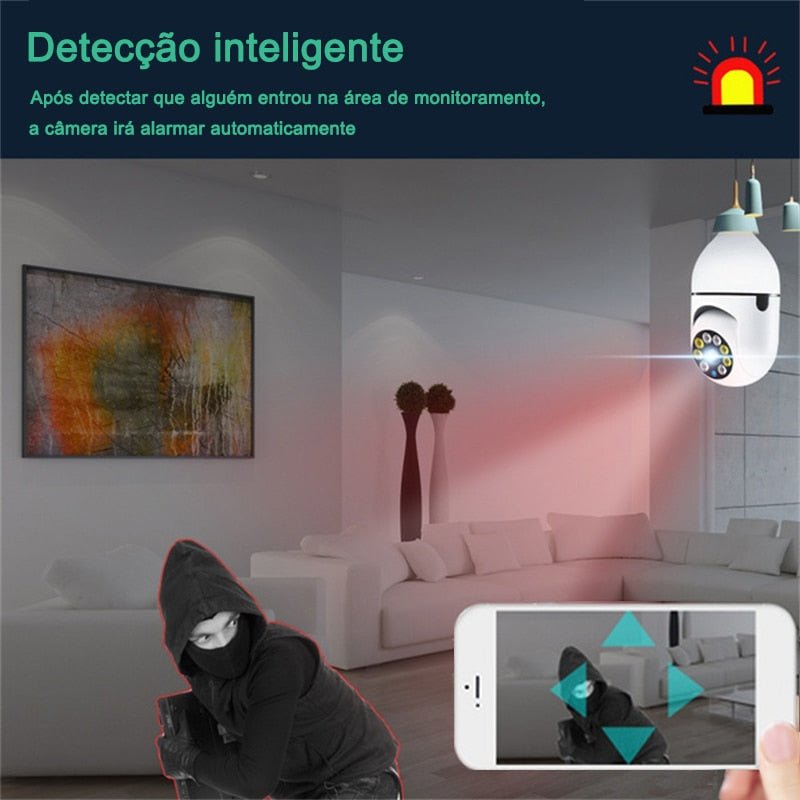 Câmera IP lâmpada - Fácil instalação