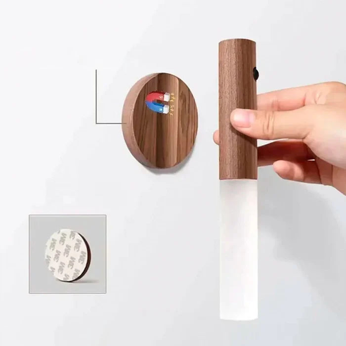 Luminária De Parede Sem Fio Luz Led Recarregável Com Sensor Movimento