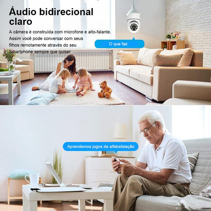 Câmera IP lâmpada - Fácil instalação