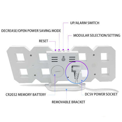 Relógio digital led